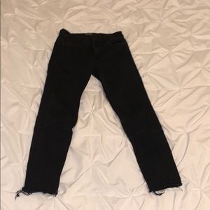 zara black skinny jeans